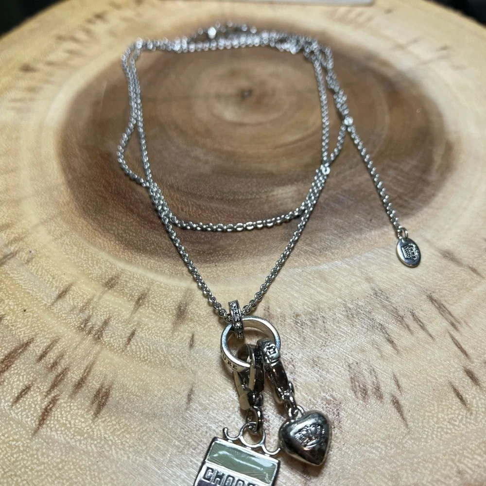 VTG| Juicy Couture Necklace + Charms 💚✨